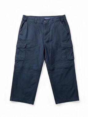 WindRiver Outfitting Men's Heavy Duty Convertible Cargo Pants in Blue